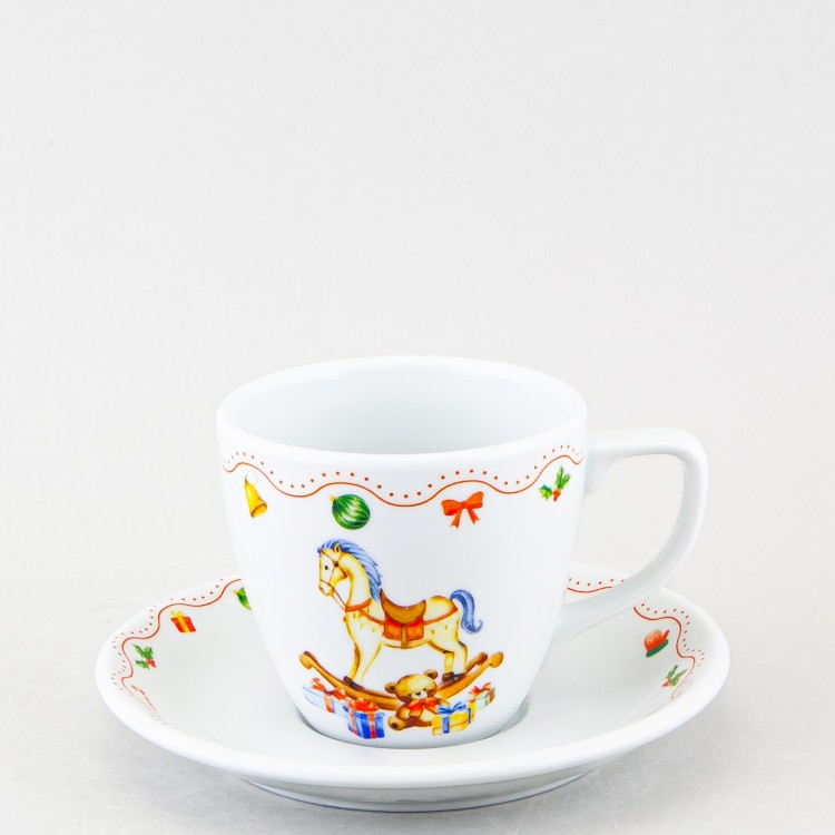Чашка с блюдцем чайная ф. Универсал рис. Магия праздника в Москве