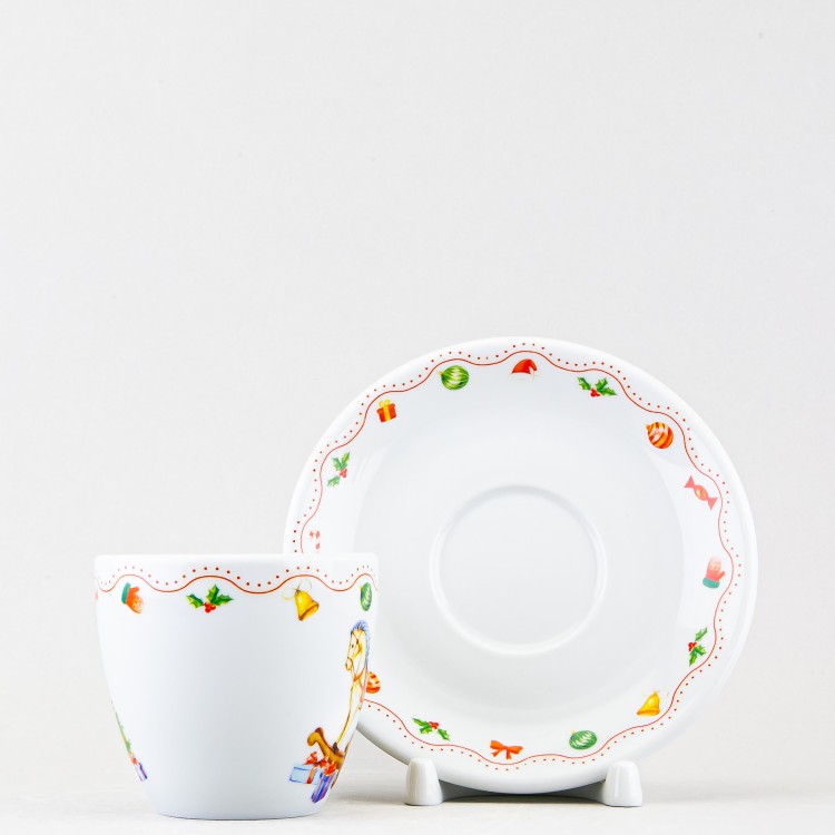 Чашка с блюдцем чайная ф. Универсал рис. Магия праздника в Москве