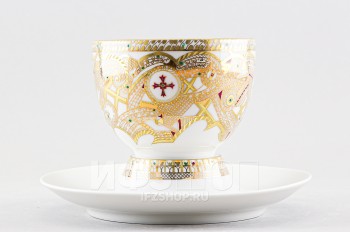 Чашка с блюдцем чайная ф. Анданте рис. Венчальная