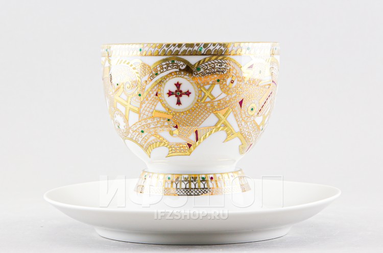 Чашка с блюдцем чайная ф. Анданте рис. Венчальная 