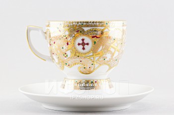 Чашка с блюдцем чайная ф. Анданте рис. Венчальная