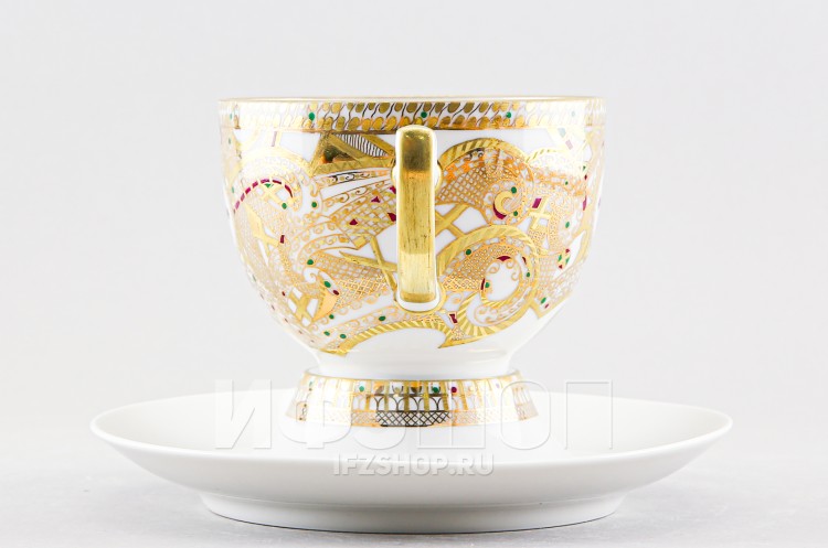 Чашка с блюдцем чайная ф. Анданте рис. Венчальная 