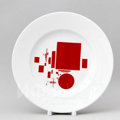 Декоративная тарелка 24 см рис. Супрематизм Суетина