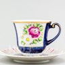 Чашка с блюдцем чайная ф. Ромашка рис. Художественная роспись