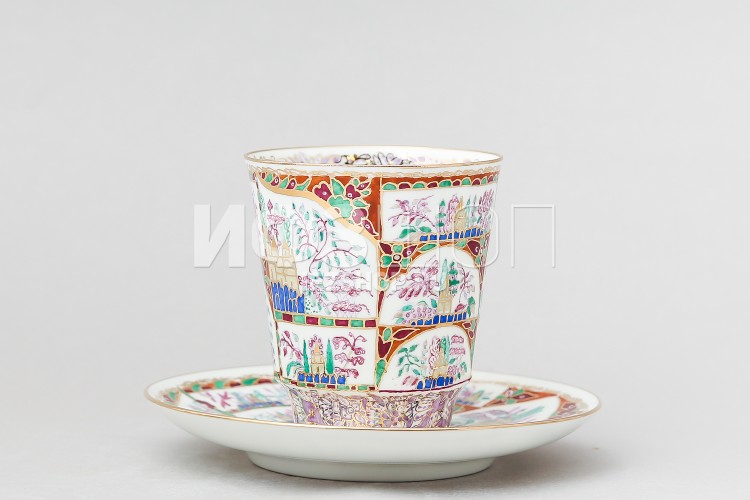 Чашка с блюдцем кофейная ф. Майская рис. Нежные пейзажи в Москве