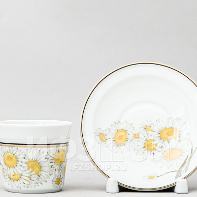 Чашка с блюдцем кофейная ф. Молодежная рис. Русское поле