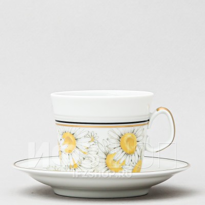 Чашка с блюдцем кофейная ф. Молодежная рис. Русское поле