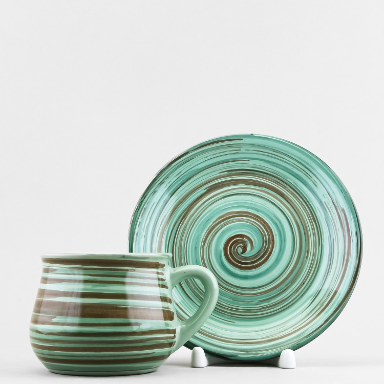 Набор из 6 чашек с блюдцем чайных ф. Лунго рис. Скандинавия в Москве