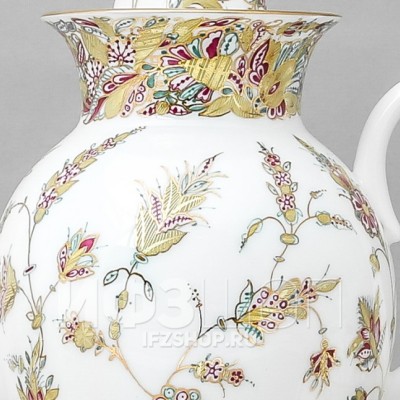 Сервиз кофейный ф. Классическая-2 рис. Золотые ветви, 8 предметов