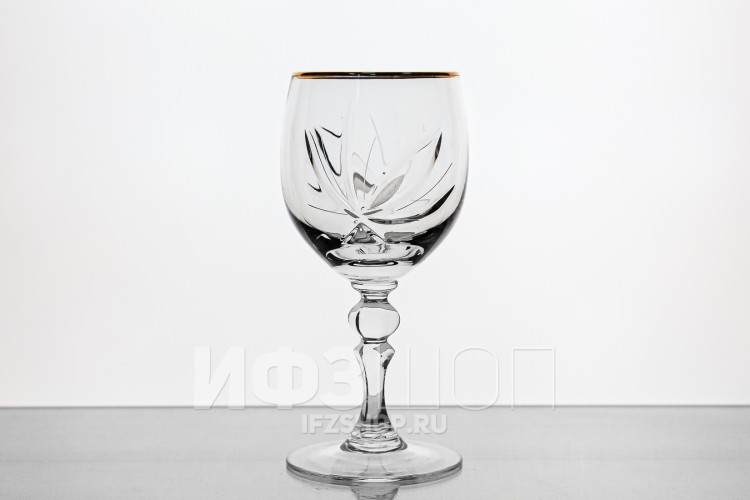 Набор из 6 бокалов для вина 250 мл ф. 6701 серия 900/43 (Цветок с отводкой) 