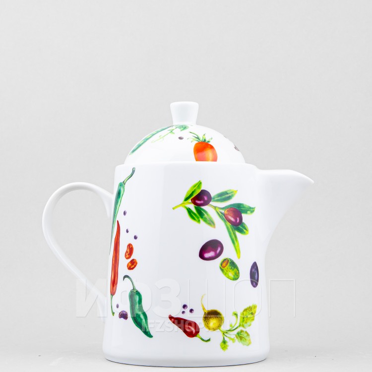 Чайник заварочный с подставкой для подогрева ф. Оптима рис. Мамина дача (микс) в Москве