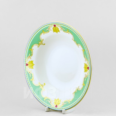 Тарелка глубокая 23 см ф. Стандартная рис. Аквамарин