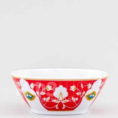 Салатник 150 мл ф. Квадратный рис. Красная пахта