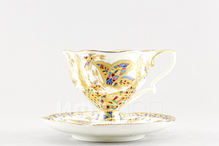 Чашка с блюдцем кофейная ф. Наташа рис. Фантастические бабочки 