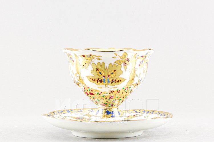 Чашка с блюдцем кофейная ф. Наташа рис. Фантастические бабочки 