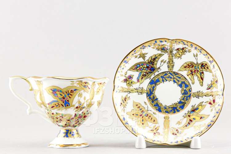 Чашка с блюдцем кофейная ф. Наташа рис. Фантастические бабочки 