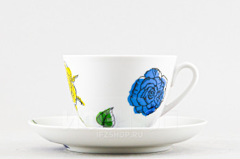 Чашка с блюдцем чайная ф. Весенняя рис. Галерея роз
