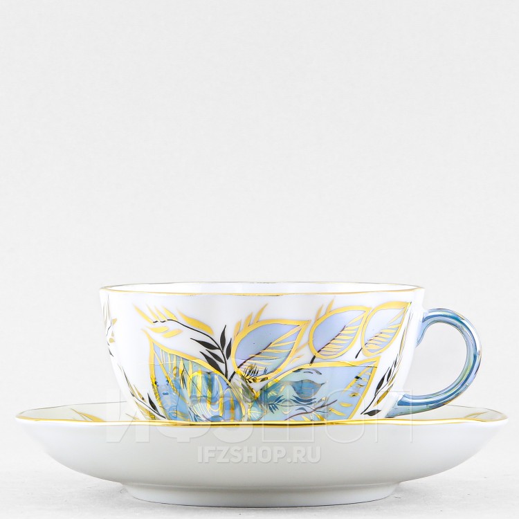 Чашка с блюдцем чайная ф. Тюльпан рис. Лунный в Москве