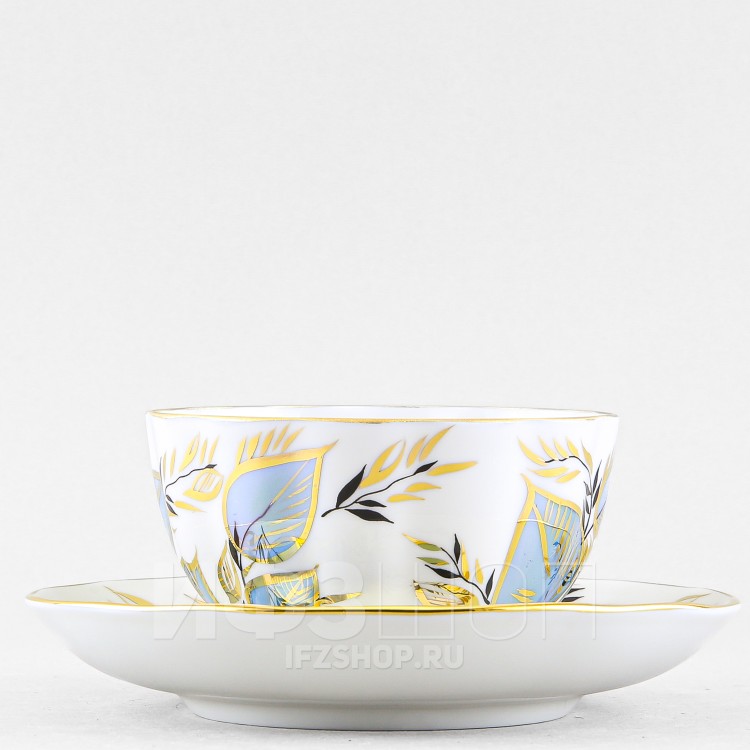 Чашка с блюдцем чайная ф. Тюльпан рис. Лунный в Москве