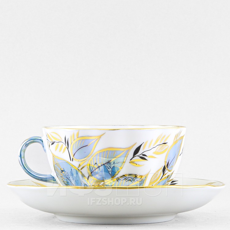 Чашка с блюдцем чайная ф. Тюльпан рис. Лунный в Москве