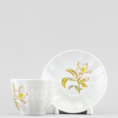 Чашка с блюдцем кофейная ф. Тюльпан рис. Гранаты