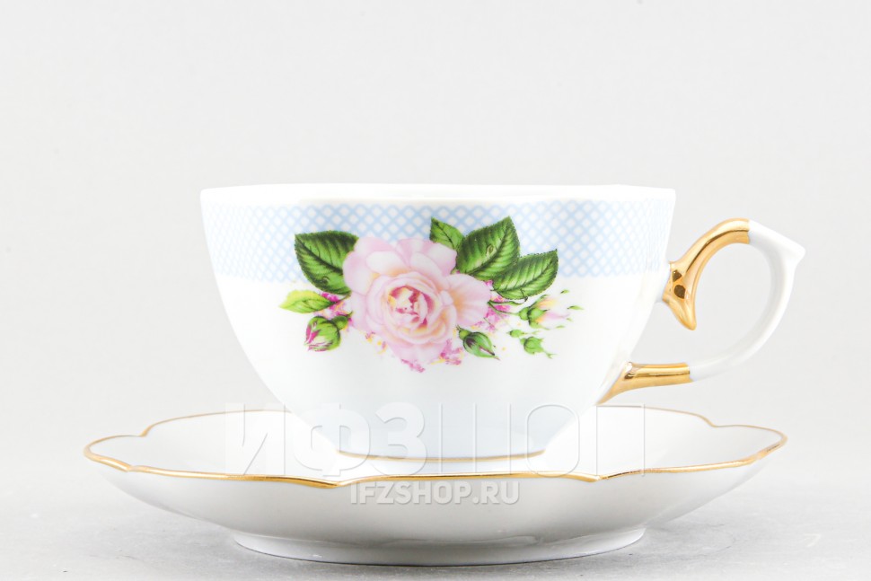 Чашка с блюдцем чайная ф. Елена рис. Джульетта