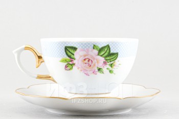 Чашка с блюдцем чайная ф. Елена рис. Джульетта