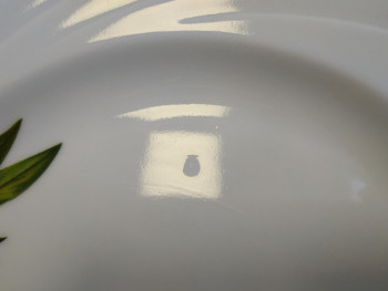 Тарелка плоская 24 см ф. Голубка рис. Ветка оливы (Уценка)