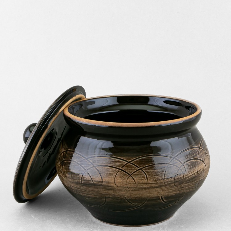 Горшочек для запекания 1300 мл рис. Старина в Челябинске