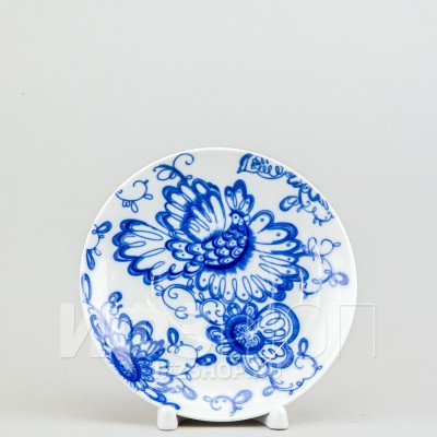 Блюдце для чайной чашки ф. Шатровая рис. Поющий сад (без золота)