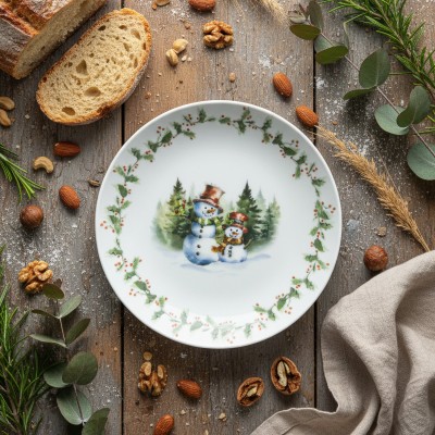 Тарелка глубокая 20.5 см ф. Универсал рис. Первый снег