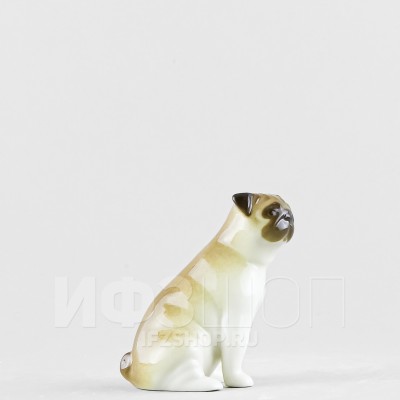 Мопс сидящий Мики (высота 7 см)