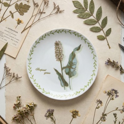 Тарелка плоская 20 см ф. Универсал рис. Ботаника, Колосник