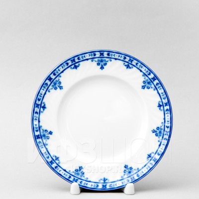 Тарелка плоская 18 см ф. Витая рис. Кобальтовый фриз-2