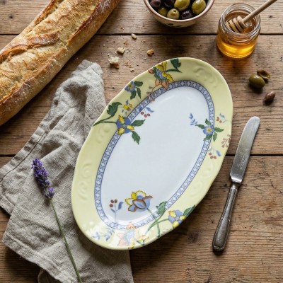 Селедочница 24.6 х 13.9 см ф. Надежда рис. Ваниль