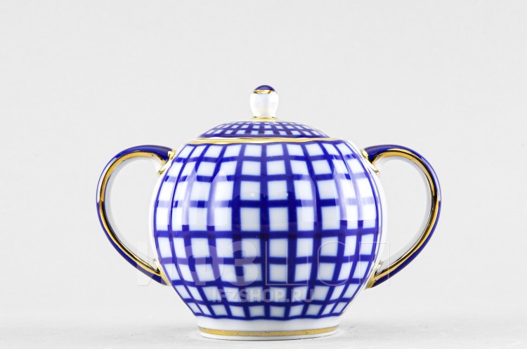 Сахарница ф. Тюльпан рис. Кобальтовая клетка в Москве