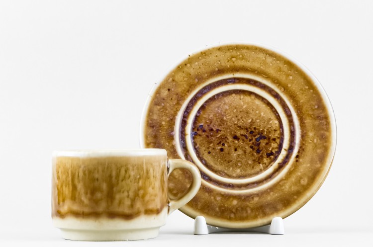 Чашка с блюдцем кофейная ф. Ristorante рис. Marrone reattivo в Пензе