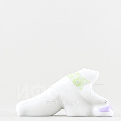 Медведь-керлингист (высота 5.6 см)