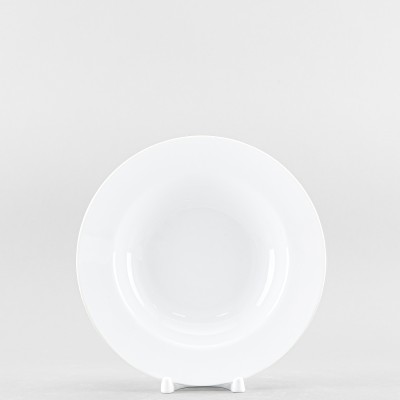 Тарелка глубокая 20 см ф. Идиллия рис. Белый