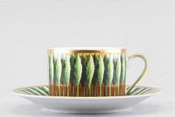 Чашка с блюдцем чайная рис. Сад Флоренции / Jardin de Florence