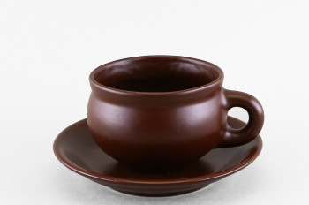 Чашка с блюдцем чайная ф. Штрих рис. Шелк