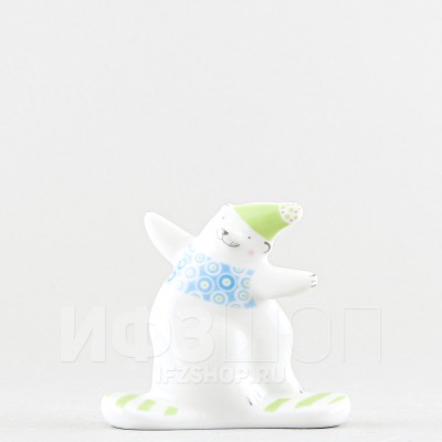 Медведь-сноубордист (высота 7.3 см)