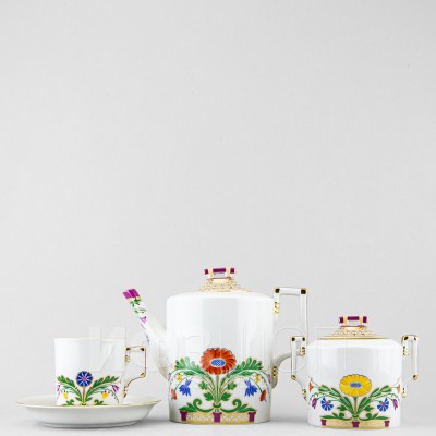 Сервиз чайный ф. Гербовая рис. Замоскворечье, 14 предметов