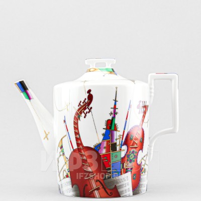 Чайник заварочный ф. Гербовая 1000 мл рис. Музыкальные инструменты