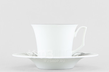 Чашка с блюдцем чайная ф. Юлия рис. Волшебный сад I