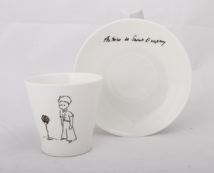 Набор из 6 кофейных чашек с блюдцем ф. Черный кофе рис. Маленький принц в Москве