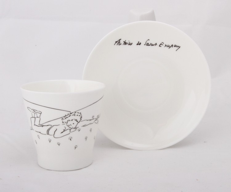 Набор из 6 кофейных чашек с блюдцем ф. Черный кофе рис. Маленький принц в Москве