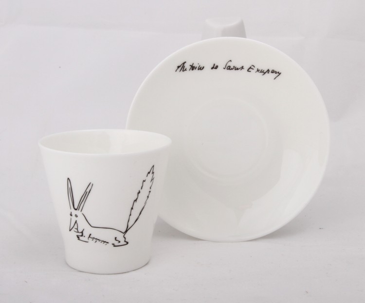 Набор из 6 кофейных чашек с блюдцем ф. Черный кофе рис. Маленький принц в Москве