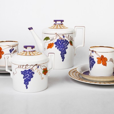 Сервиз чайный ф. Гербовая рис. Гроздь, 20 предметов