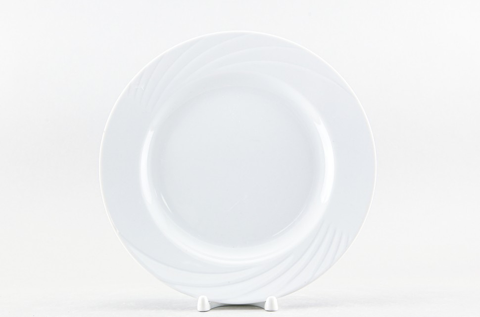 Тарелка плоская 24 см ф. Голубка рис. Белый